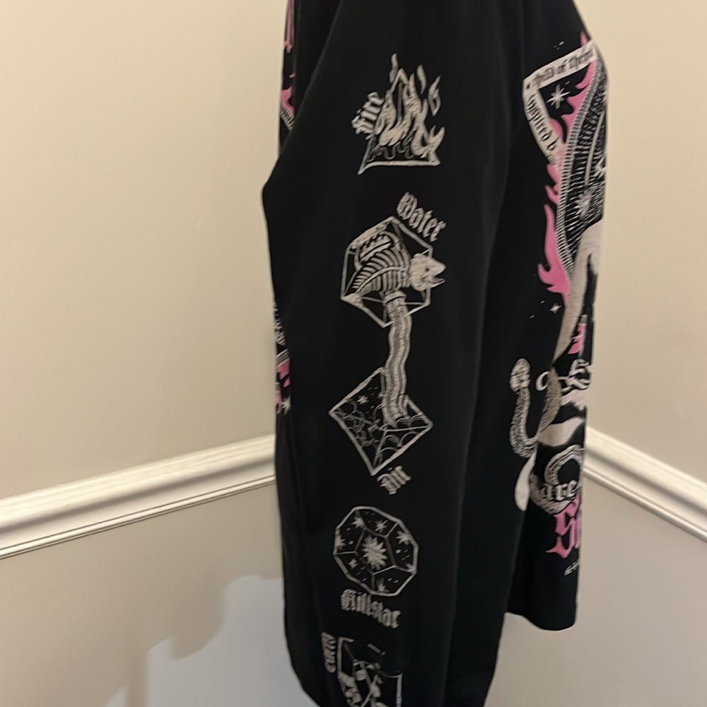 Killstar Black Graphic Long Sleeve Top - Picture 4 of 6